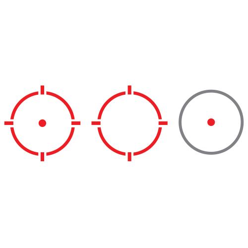 Holosun Technologies Open Reflex, 2MOA Dot or 2MOA Dot with 65MOA Circle, Solar with Internal Battery, Quick Release Mount, AR Riser, Protective Hood, Black Finish HS510C