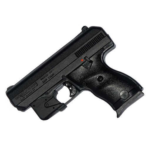 Hi-Point 916LLTGM C9 9mm Luger 8+1 3.50" Black Steel Barrel, Black Powder Coated Serrated Steel Slide, Black Polymer Frame Black Polymer Grip, LaserLyte Laser