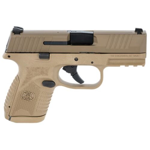 FN 66100819 509 Compact 9mm Luger 3.70 Barrel 10+1, Flat Dark Earth Polymer Frame With Mounting Rail, Flat Dark Earth Stainless Steel Slide, No Manual  Safety