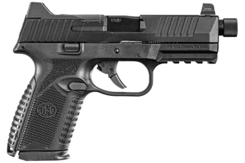 FN 66100838 509 Midsize Tactical 9mm Luger 4.50 Threaded Barrel 10+1, Black Polymer Frame With Mounting Rail, Optic Cut Matte Black Stainless Steel Slide, No Manual Safety, Optics Ready