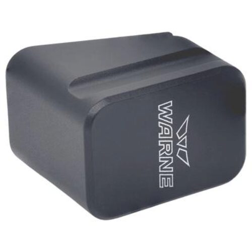 Warne MEG175/4GR Magazine Extension  made of 6061-T6 Aluminum with Hardcoat Anodized Gray Finish for Glock 17, 22 Magazines (Adds 5rds 9mm Luger, 4rds 40 S&W)