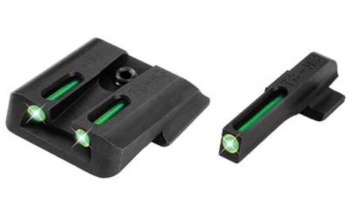 TruGlo TG131MPT TFO  Black | Green Tritium & Fiber Optic Front Sight Green Tritium & Fiber Optic Rear Sight