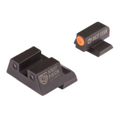 Night Fision CNK027003OGZ Perfect Dot Tritium Night Sights For Canik  Black | Green Tritium Orange Ring Front Sight Green Tritium Black Ring Rear Sight Set