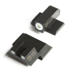 Night Fision SAW201003WGW Tritium Night Sights  For Smith & Wesson  Black | Green Tritium White Ring Front Sight Green Tritium White Ring Rear Sight