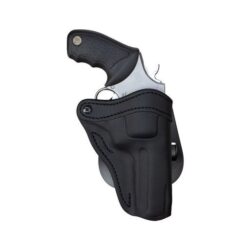 1791 Gunleather PDHR2SBLR RVH2  OWB Stealth Black Leather Paddle Fits Ruger GP100 Right Hand