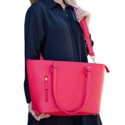 TacticaTTPRM1816RDContemporaryConcealCarryPurseRedShoulderAmbidex