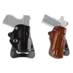 Galco SM2858B Speed Master 2.0 OWB Black Leather Paddle Fits S&W M&P Shield EZ Right Hand