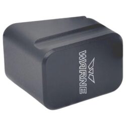 Warne MEG175/4GR Magazine Extension  made of 6061-T6 Aluminum with Hardcoat Anodized Gray Finish for Glock 17, 22 Magazines (Adds 5rds 9mm Luger, 4rds 40 S&W)