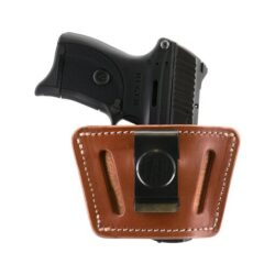 1791 Gunleather UIWCBRA UIW  IWB/OWB Classic Brown Leather Belt Clip Fits Most Small-Mid Frame Autos Ambidextrous