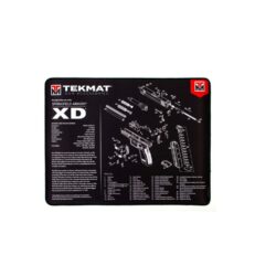 TekMat TEKR20XD Springfield XD Ultra Cleaning Mat Black/White Rubber 20 Long Springfield XD Parts Diagram