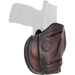1791 Gunleather 3WH2VTGA 3-Way  IWB/OWB Size 02 Vintage Leather Belt Loop Fits Ruger LCP Fits S&W Bodyguard Fits Glock 42 Ambidextrous Hand