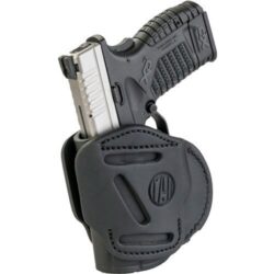 1791 Gunleather 3WH4SBLA 3-Way  IWB/OWB Size 04 Stealth Black Leather Belt Loop Fits Walther PPS Fits Taurus G2C Fits Springfield XD/XDS Ambidextrous Hand