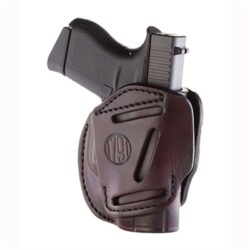 1791 Gunleather 3WH4SBRA 3-Way  IWB/OWB Size 04 Signature Brown Leather Belt Loop Fits Springfield XD Fits Walther PPS Fits Springfield XDS Fits Taurus G2C Ambidextrous Hand