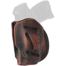 1791 Gunleather 3WH4VTGA 3-Way  IWB/OWB Size 04 Vintage Leather Belt Loop Fits Springfield XD Fits Walther PPS Fits Springfield XDS Fits Taurus G2C Ambidextrous Hand