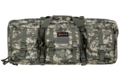 GPS Bags DRC28ACU Double Rifle Case A-TACS AU 600D Polyester with 2 Padded Pistol Sleeves, MOLLE Webbing & Lockable Zippers 28 L x 12.75 H x 9 W Exterior Dimensions