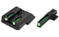 TruGlo TG131MPT TFO  Black | Green Tritium & Fiber Optic Front Sight Green Tritium & Fiber Optic Rear Sight