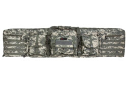 GPS Bags DRC55ACU Double Rifle Case A-TACS AU 600D Polyester with 2 Padded Pistol Sleeves, MOLLE Webbing & Lockable Zippers 55 L x 12.75 H x 9 W Exterior Dimensions