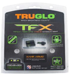 TruGlo TGTG13KA1A TFX  Black | Green Tritium & Fiber Optic White Outline Front Sight Green Tritium & Fiber Optic Rear Sight