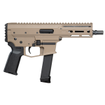 Angstadt Arms AAMDP09PF6 MDP-9 9mm Luger 27+1 5.85" Black Melonite Threaded Barrel, M-LOK Free-Float Handguards, Flat Dark Earth Cerakote Aluminum Picatinny Rail Receiver, Black Polymer Grips