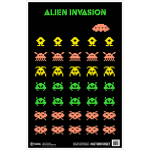 Action Target Alien Invasion Target, Multi Color. 23x35, 100 Per Box GS-ALIENIN-100
