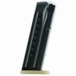 Smith & Wesson 3007345 M&P  17rd Magazine Fits S&W M&P 9mm Luger Blued, Brown Floor Plate