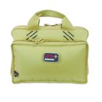 GPS Bags GPS1310PCT Quad  with Visual ID Storage System, Side Pockets, Mag Storage Pocket & Tan Finish Holds Up To 4 Handguns Includes Ammo Dump Cups