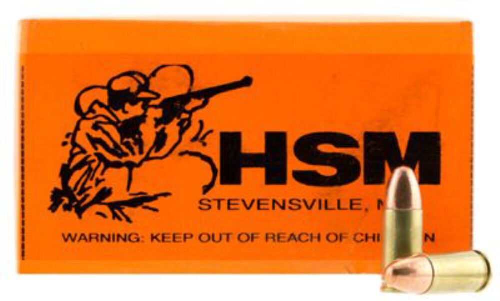 HSM 9MM4R Training  9mm Luger 124 gr Full Metal Jacket (FMJ) 50 Per Box/ 20 Cs