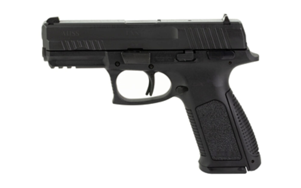 ATI ATIGFX910 FXS-9  9mm Luger Striker Fire 4.10 Barrel 10+1, Black Frame With Accessory Rail, Serrated Nitride Finished Steel Slide, Texture Interchangeable Backstrap Grip