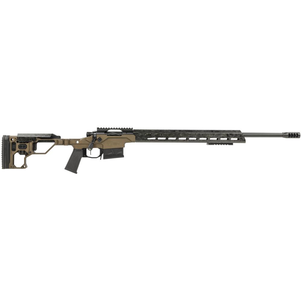 Christensen Arms 8010301800 Modern Precision Full Size 300 PRC 5+1, 26" Carbon Fiber Target Profile/Threaded Steel Barrel, Black Nitride Aluminum Receiver, Desert Brown Anodized Billet Chassis w/Folding & MagneLock Technology Stock, Black Polymer Gri
