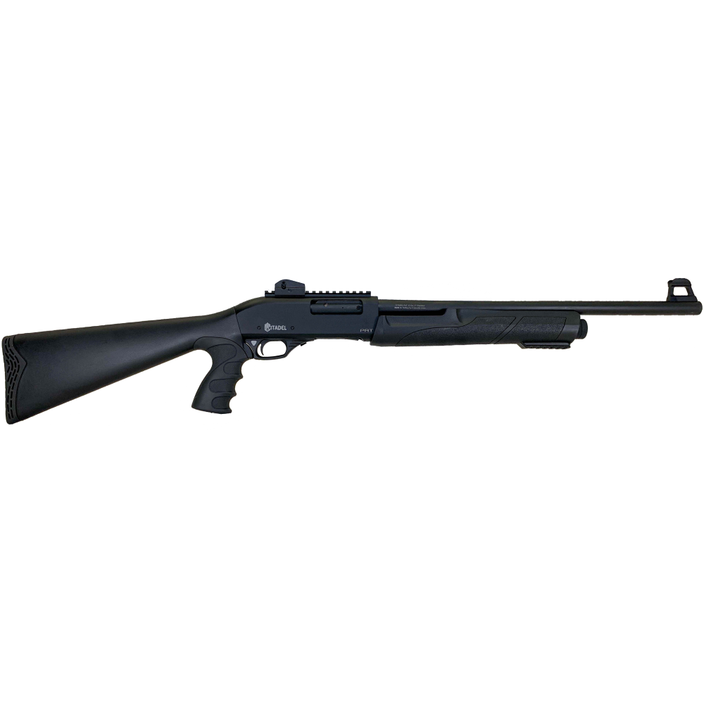 Citadel FRPAT1220 CDA Force Tactical Pump 12 Gauge 3+1 3" 20" Barrel, Steel Receiver, Matte Black Metal Finish, Optics Ready Picatinny Rail, Synthetic Pistol Grip Stock