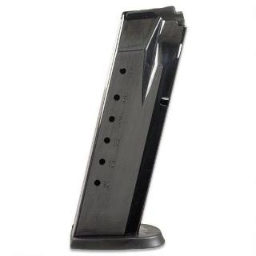 Smith & Wesson 3007346 M&P  15rd Magazine Fits S&W M&P 40 S&W Blued, Brown Floor Plate