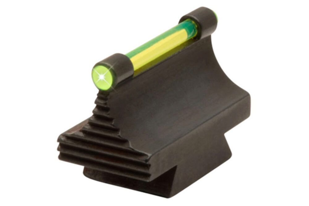 TruGlo TG95450RG 3/8 Dovetail Front Sight  Black 0.450 Green Ramp for Rifles