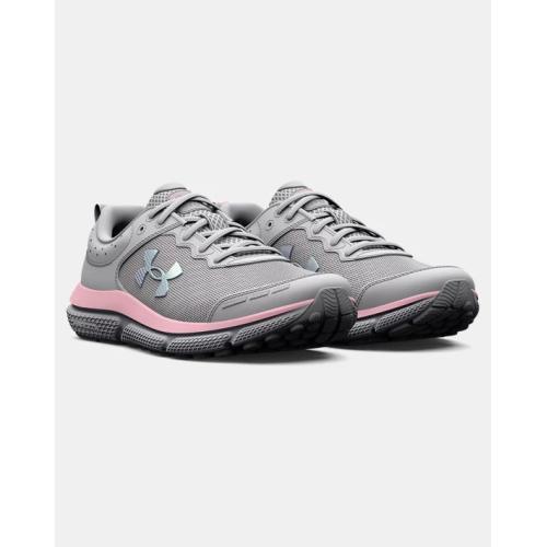 Girls' Grade School  Assert 10 Running Shoes Halo Gray-Pink Sugar