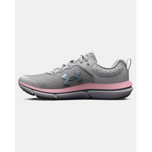 Girls' Grade School  Assert 10 Running Shoes Halo Gray-Pink Sugar