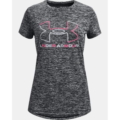 Girls' UA Tech Big Logo Twist Short Sleeve