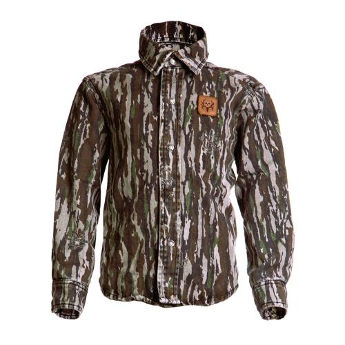YOUTH CAMO LONG SLEEVE BUTTON UP YS