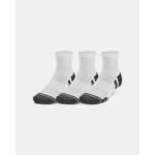 Unisex UA Performance Tech 3-Pack Quarter Socks White-White-Jet G