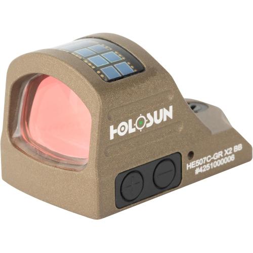 Burnt Bronze, Green Multi-Reticle, 7075 Aluminum, Open, Solar, Sh