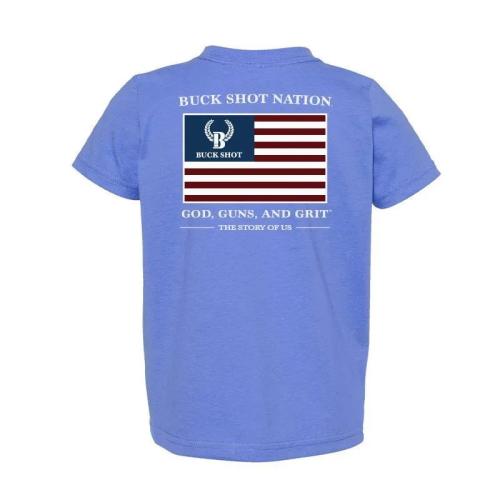 Buck Shot Apparel Kid's God, Guns, and Grit Youth T-shirt Buck Shot Apparel Kid's God, Guns, and Grit Youth T-shirt
