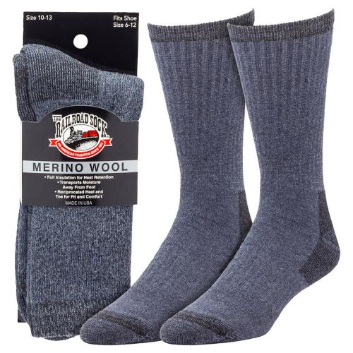 Railroad Sock Merino Wool Crew