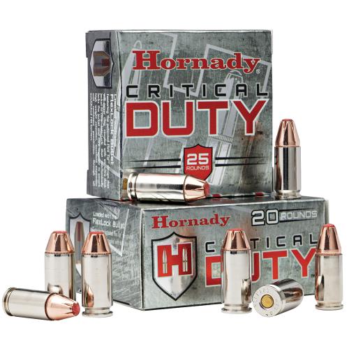 Hornady Critical Duty 9mm 135 Grain 25-Ronds FlexLock