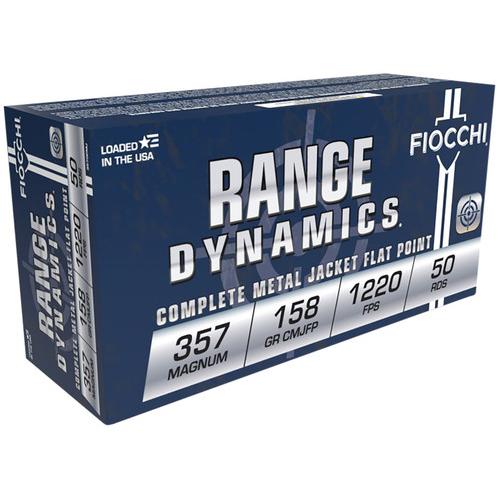 Fiocchi Pistol Shooting Dynamics Ammo .357 Mag 158 GR Semi-Jacket