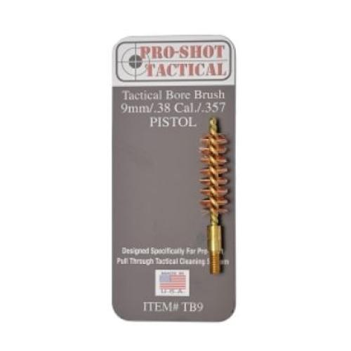 9mm/.38 Cal./.357 Cal. Pistol Brush for Tactical Pull Through Sys