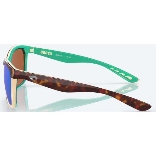 Anaa Retro Tort/Cream/Mint w/Green Mirror 580P Sunglasses Anaa Retro Tort/Cream/Mint w/Green Mirror 580P Sunglasses