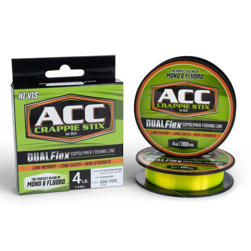 ACC CRAPPIE STIX DUALFLEX COPOLYMER LINE HI-VIS