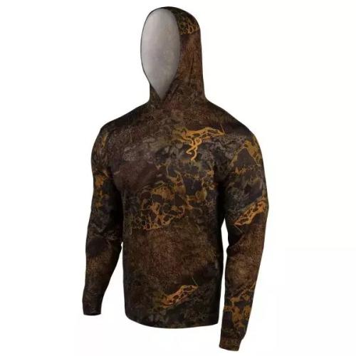 Browning Tech Performance Hooded Long Sleeve Camo T-Shirt Hunting Hoodie