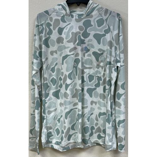 Heybo Oceanside Hoody T-Shirt LS Heybo Traditions Camo Blue
