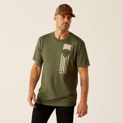Ariat Patriot Stripe T-Shirt Short Sleeve