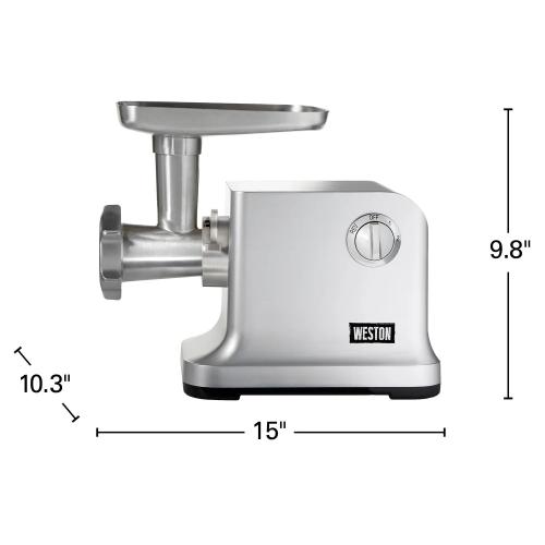 Weston #12 Electric Meat Grinder & Sausage Stuffer (750 watt/1HP)