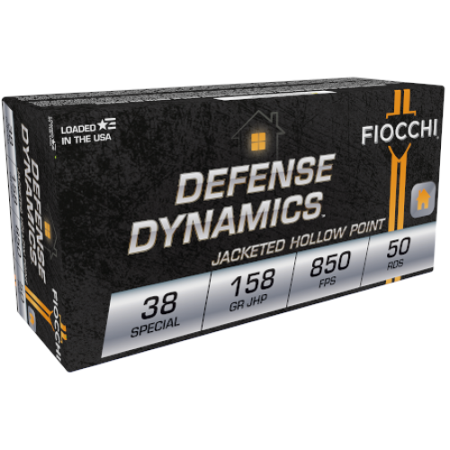 Fiocchi Defense Dynamics 38 Special 158 GR JHP 50 RDS